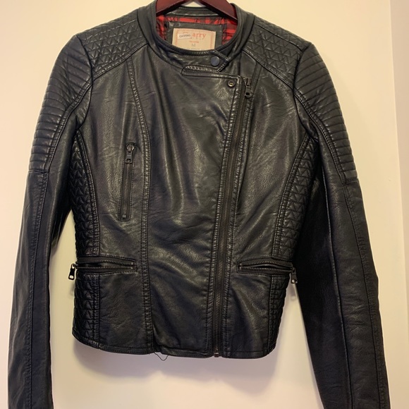 Women’s bomber faux leather jacket - Picture 7 of 10